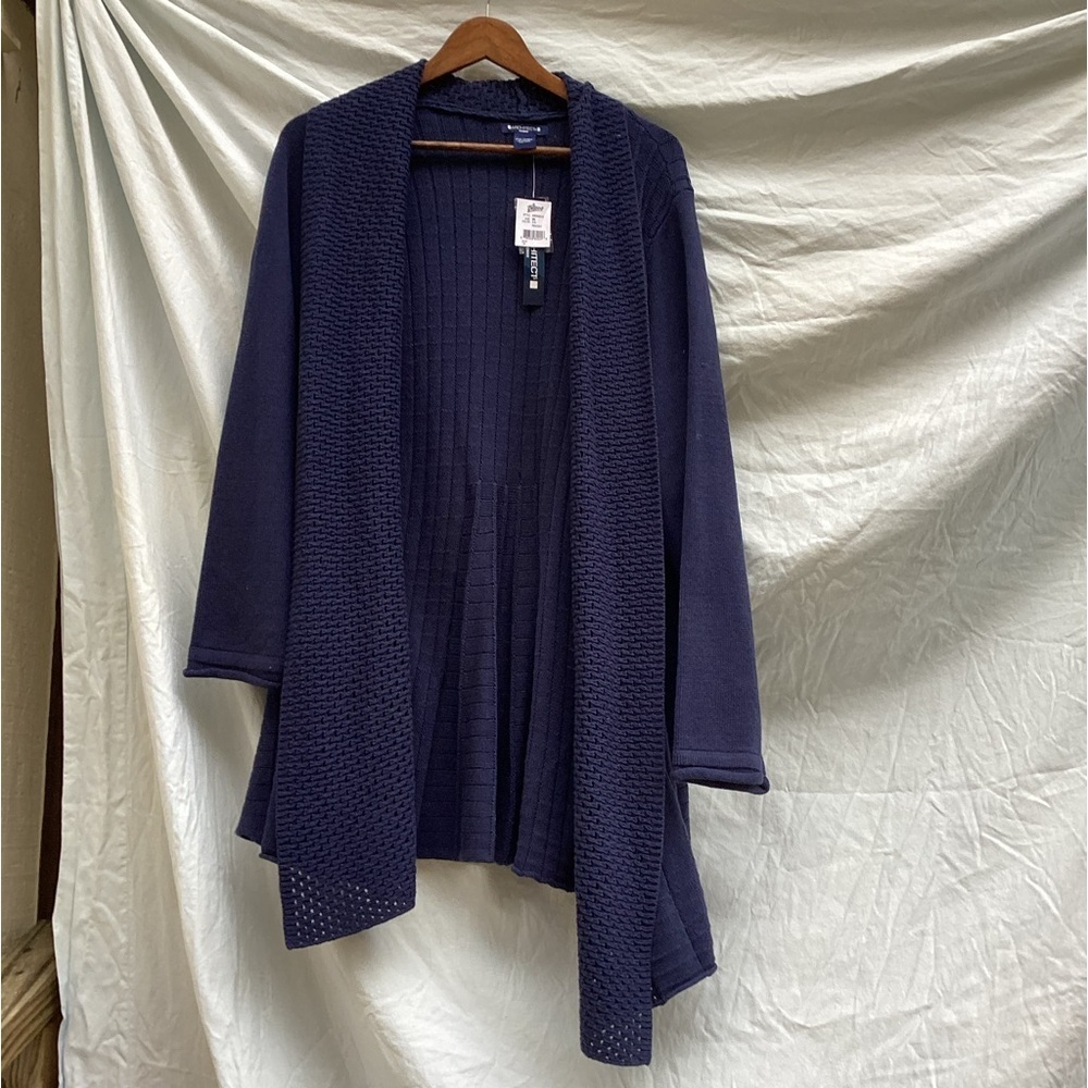 Architect NWT blue business casual cardigan sweater, size 2X